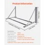 VEVOR Wall Mounted Folding Tire Rack, 32" - 48" Adjustable Tire Rack, Q235 Heavy-Duty Steel Tire Storage Rack for R14-R20 inch Standard Tires, Max 300lbs Load Capacity for Garage Workshop Repair Shop