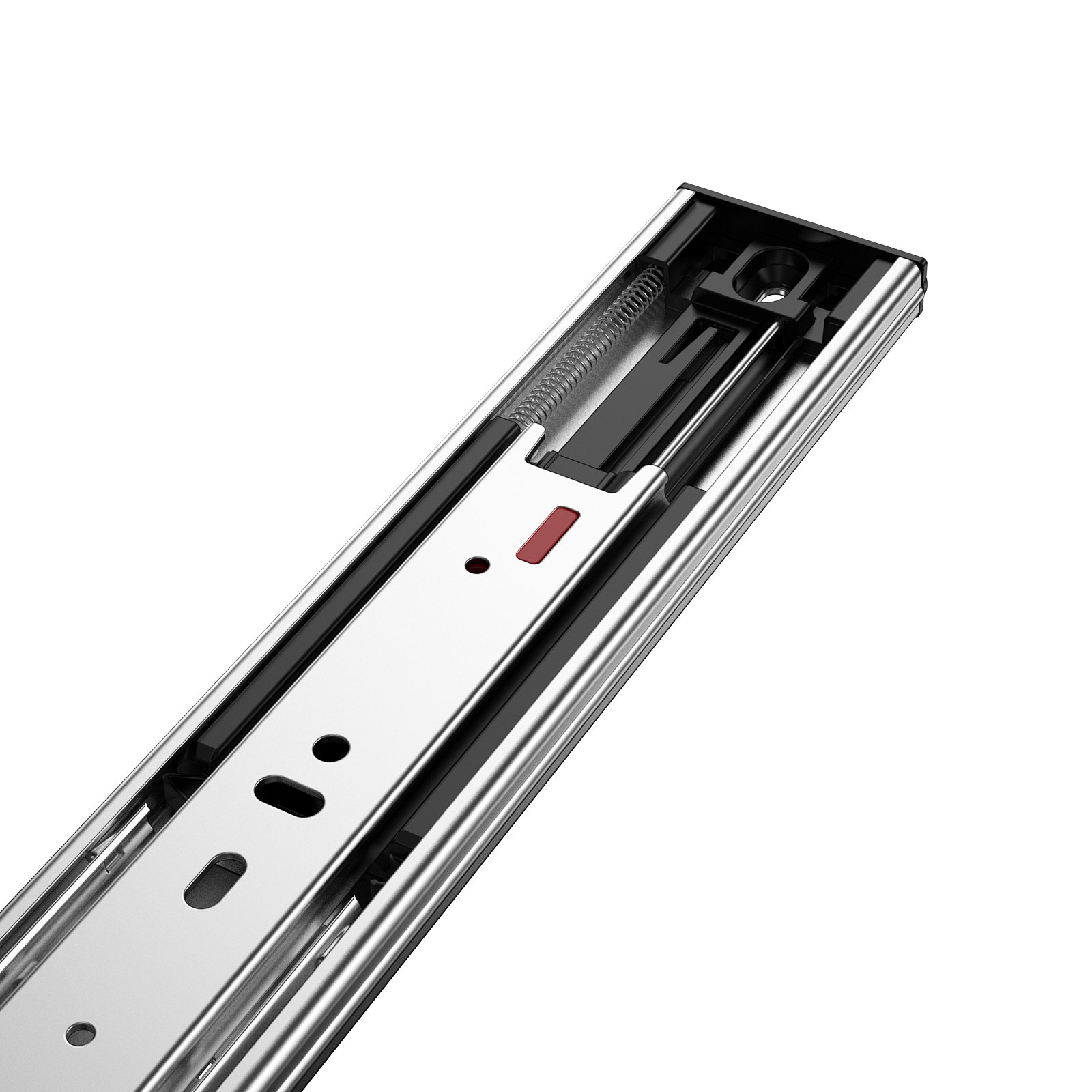 VEVOR - 6 pares de rieles laterales para cajones de 20 pulgadas, rieles de acero de extensión completa de alta resistencia, guías silenciosas de cierre suave para gabinetes de cocina con rodamientos de bolas, capacidad de carga de 100 lb