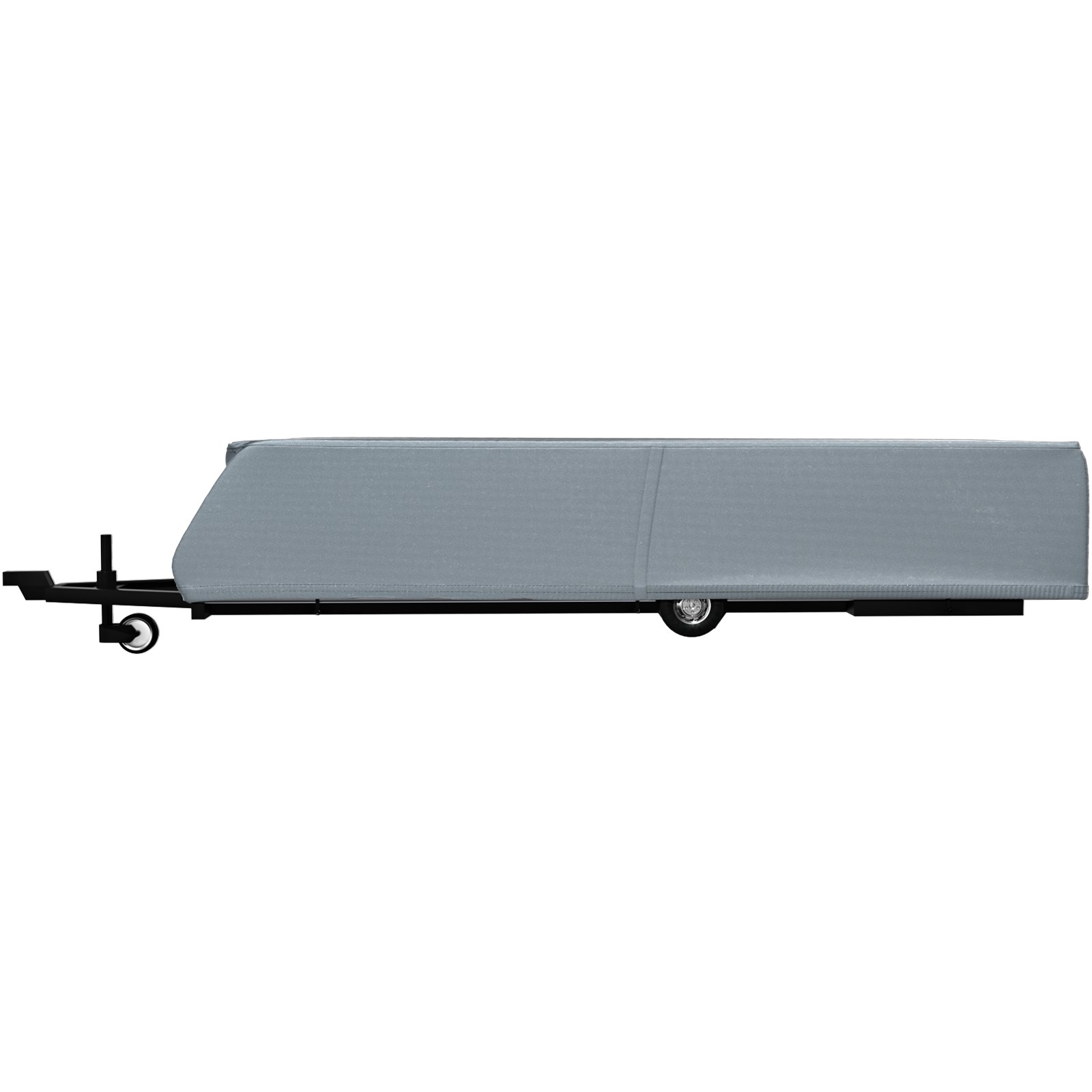 VEVOR Pop Up Camper Cover, apto para remolques de 16'-18', Ripstop 4 capas de tela no tejida plegable para remolque, resistente a los rayos UV, resistente al agua, cubierta de almacenamiento para caravana con 3 cuerdas a prueba de viento y 1 bolsa de almacenamiento, gris