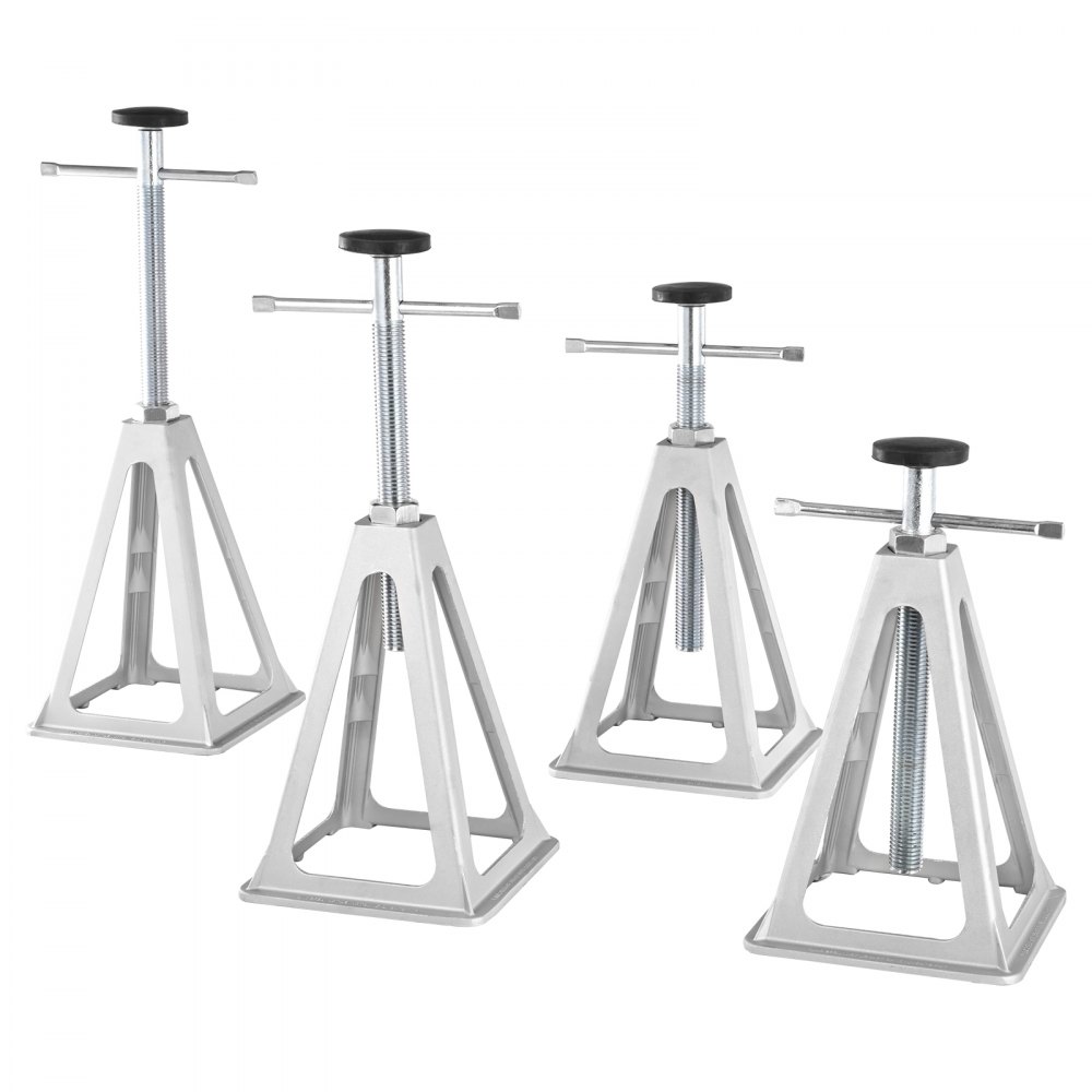 VEVOR RV Stabilizer Jacks, 4 Pack Aluminum RV Leveling Jacks, RV Stack Jacks for RV Travel Trailer Camper, Single Screw Jack Support up to 6000 Lbs, Adjustable from 11 inch to 17 inch