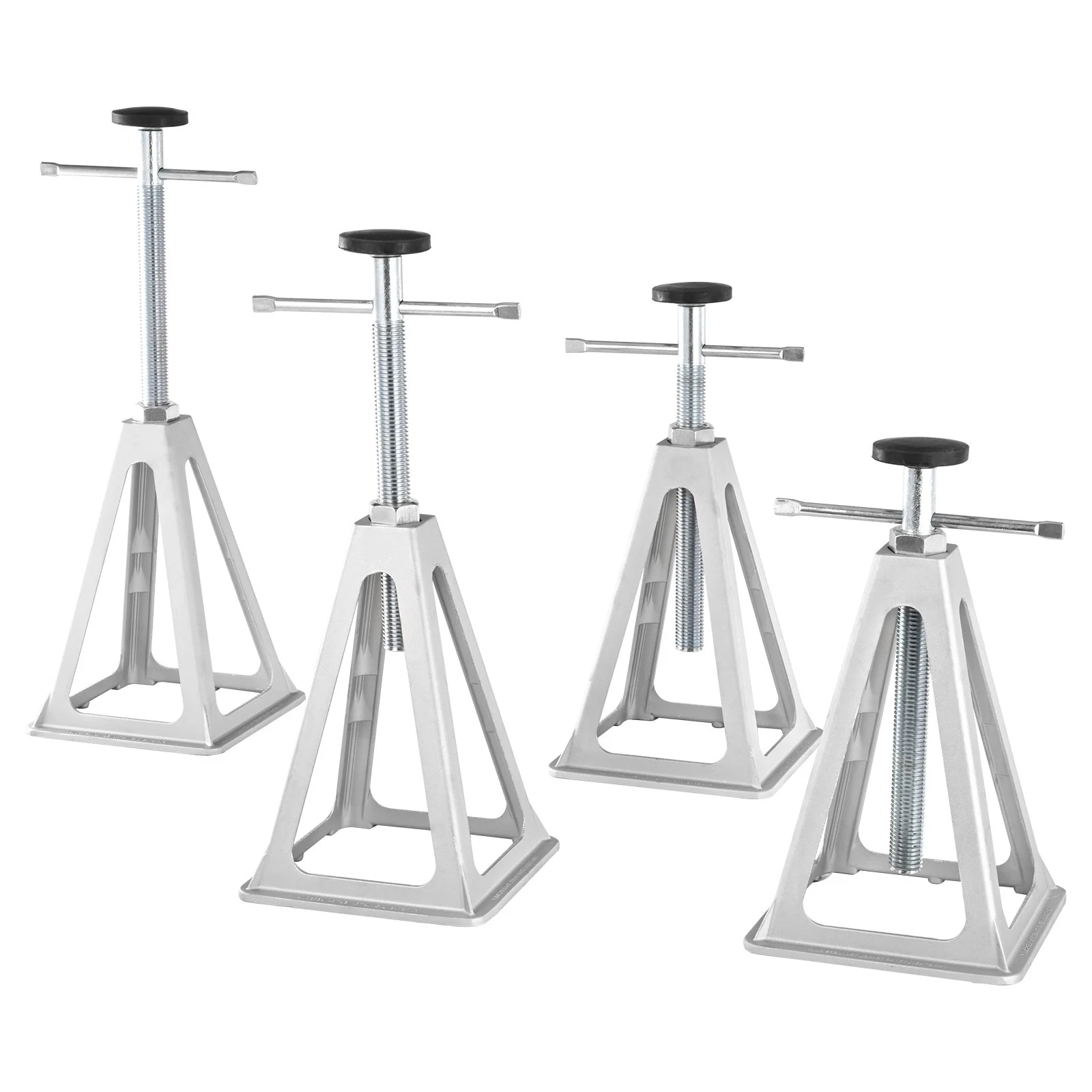 VEVOR RV Stabilizer Jacks, 4 Pack Aluminum RV Leveling Jacks, RV Stack Jacks for RV Travel Trailer Camper, Single Screw Jack Support up to 6000 Lbs, Adjustable from 11 inch to 17 inch
