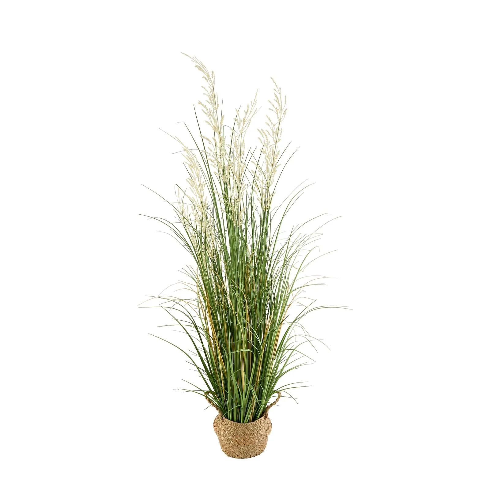 VEVOR Artificial Grass Plant, 47 inch Reed Flower Grass in Pot, Premium PVC Faux Fake Greenery Shrubs Plant for Indoor Outdoor House Home Garden Office Room Décor, Housewarming, 1 Pack Green