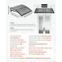 VEVOR Awnings for Door Entrance, 38 x 40 in, Exterior Front Door Window Awnings with Drainage & ABS Bracket, Rain Snow Sun Protection, Overhang Polycarbonate Door Canopy for Porch Patio, Smoky Gray
