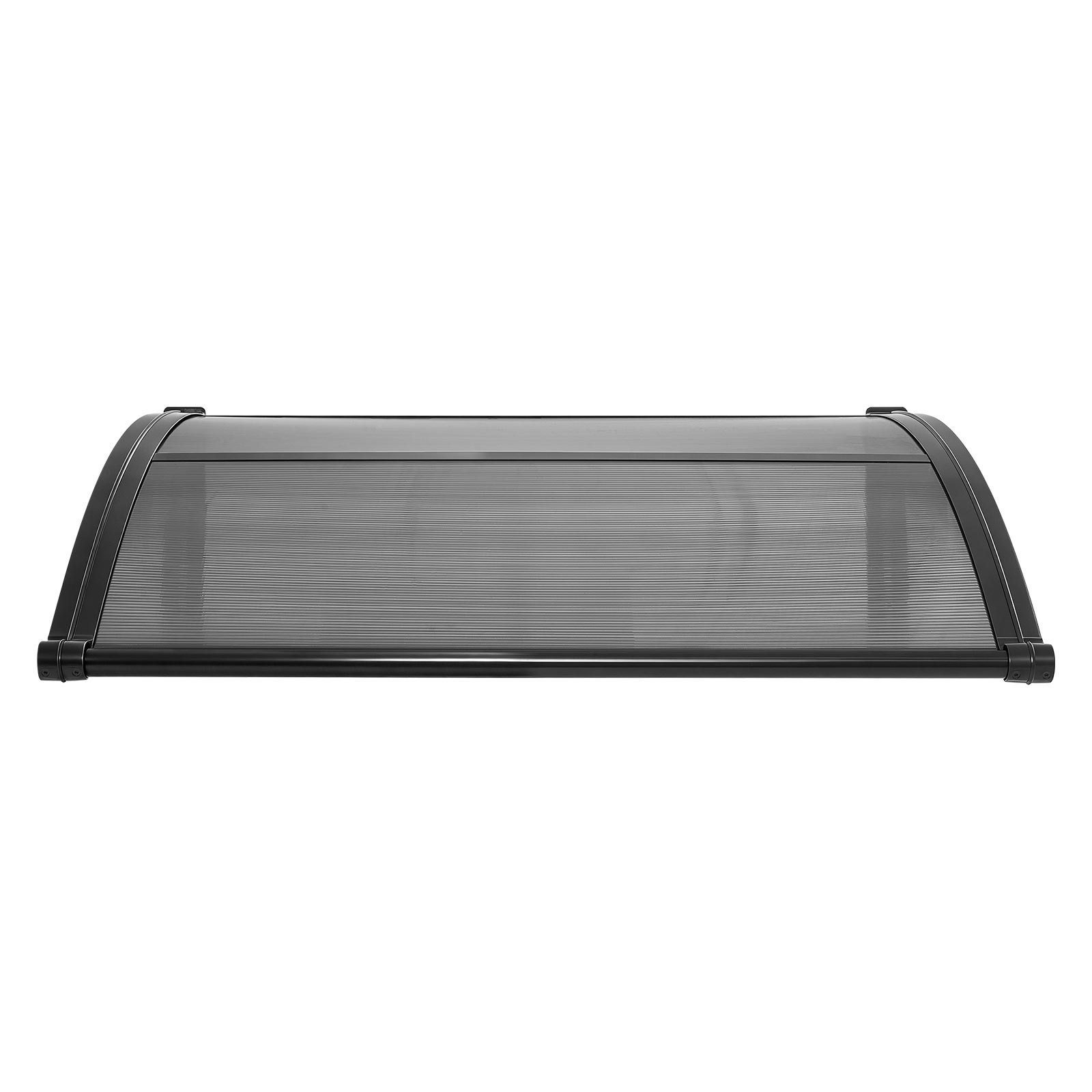 VEVOR Awnings for Door Entrance, 38 x 40 in, Exterior Front Door Window Awnings with Drainage & ABS Bracket, Rain Snow Sun Protection, Overhang Polycarbonate Door Canopy for Porch Patio, Smoky Gray