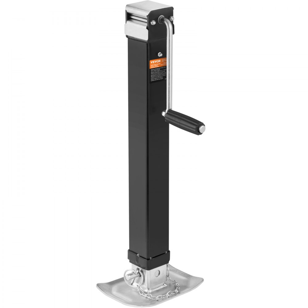 Gato de remolque VEVOR, gato de remolque soldable con capacidad de peso de 8000 lb, soporte de gato de remolque con asa para levantar remolques de RV, remolques para caballos, remolques utilitarios y remolques para yates