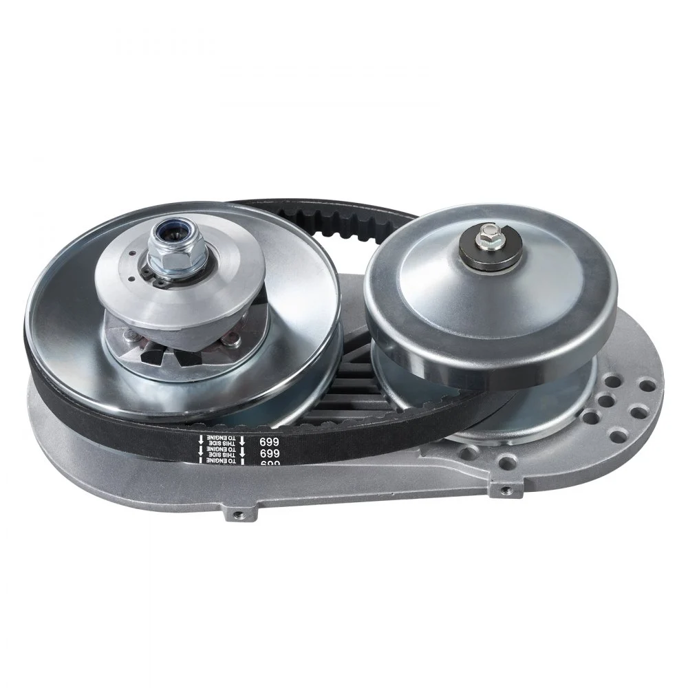 Embrague de transmisión VEVOR, motor de 2 a 8 HP, embrague de transmisión de alta resistencia de 2000 RPM con ruedas de diseño asimétrico y correa de goma robusta, embrague resistente y duradero con accesorios completos, apto para varios motores