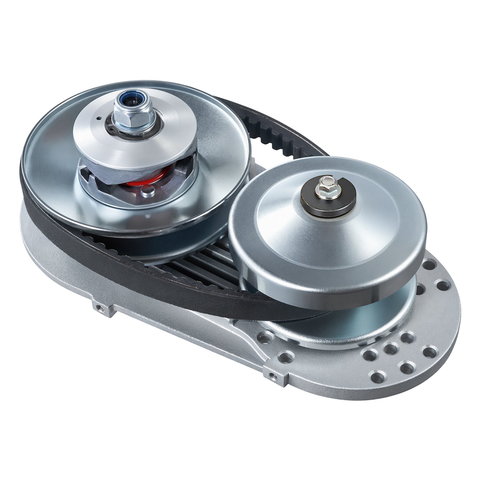 Embrague de transmisión VEVOR, motor de 2 a 8 HP, embrague de transmisión de alta resistencia de 2000 RPM con ruedas de diseño asimétrico y correa de goma robusta, embrague resistente y duradero con accesorios completos, apto para varios motores