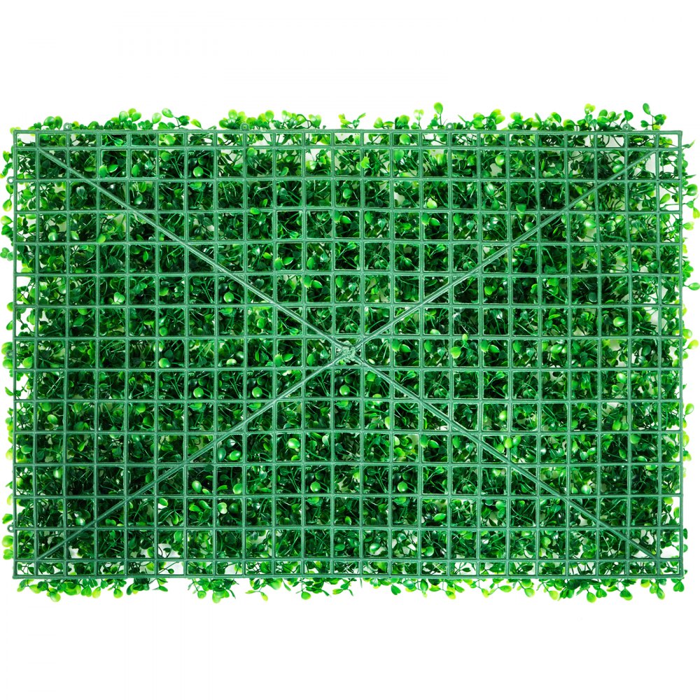 VEVOR Panel de boj artificial UV, 4 piezas, seto de boj, césped artificial, fondo de pared, 61 x 40 cm, césped verde, seto falso para decoración, valla de privacidad, interior, exterior, jardín, patio.