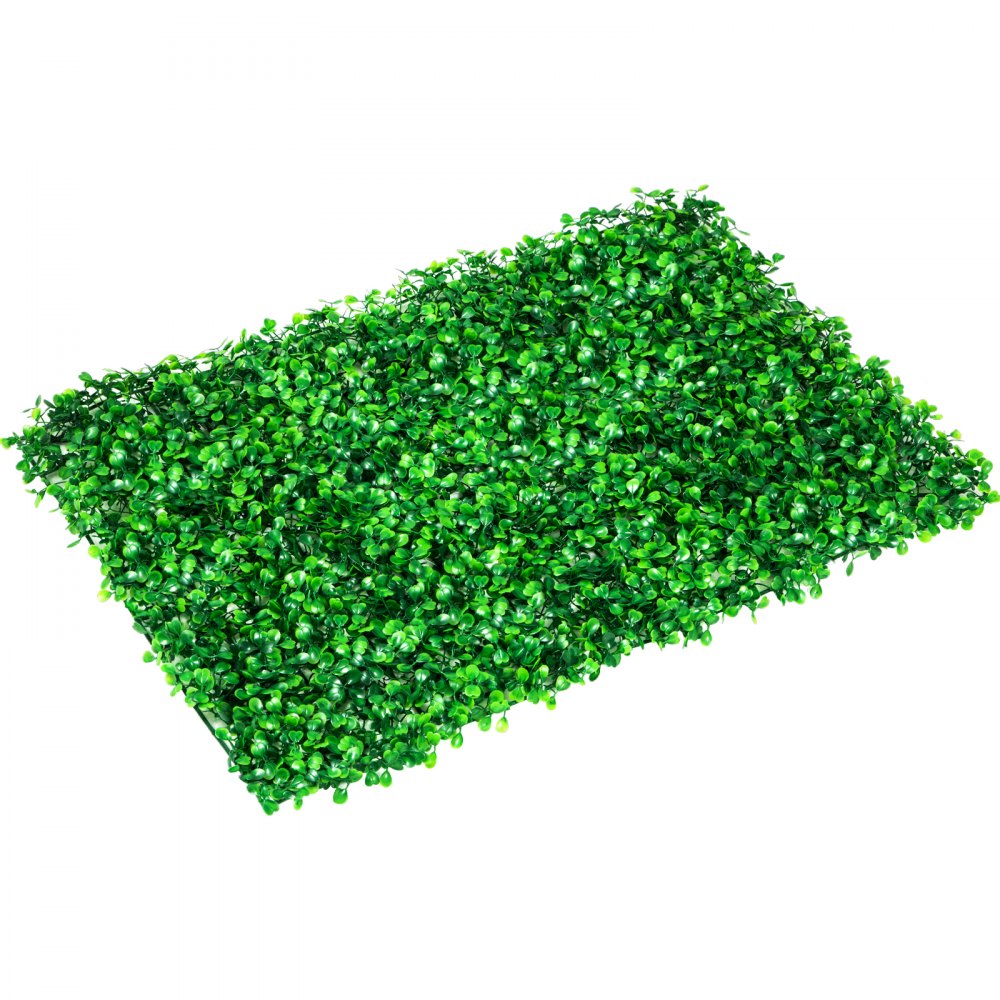 VEVOR Panel de boj artificial UV, 4 piezas, seto de boj, césped artificial, fondo de pared, 61 x 40 cm, césped verde, seto falso para decoración, valla de privacidad, interior, exterior, jardín, patio.