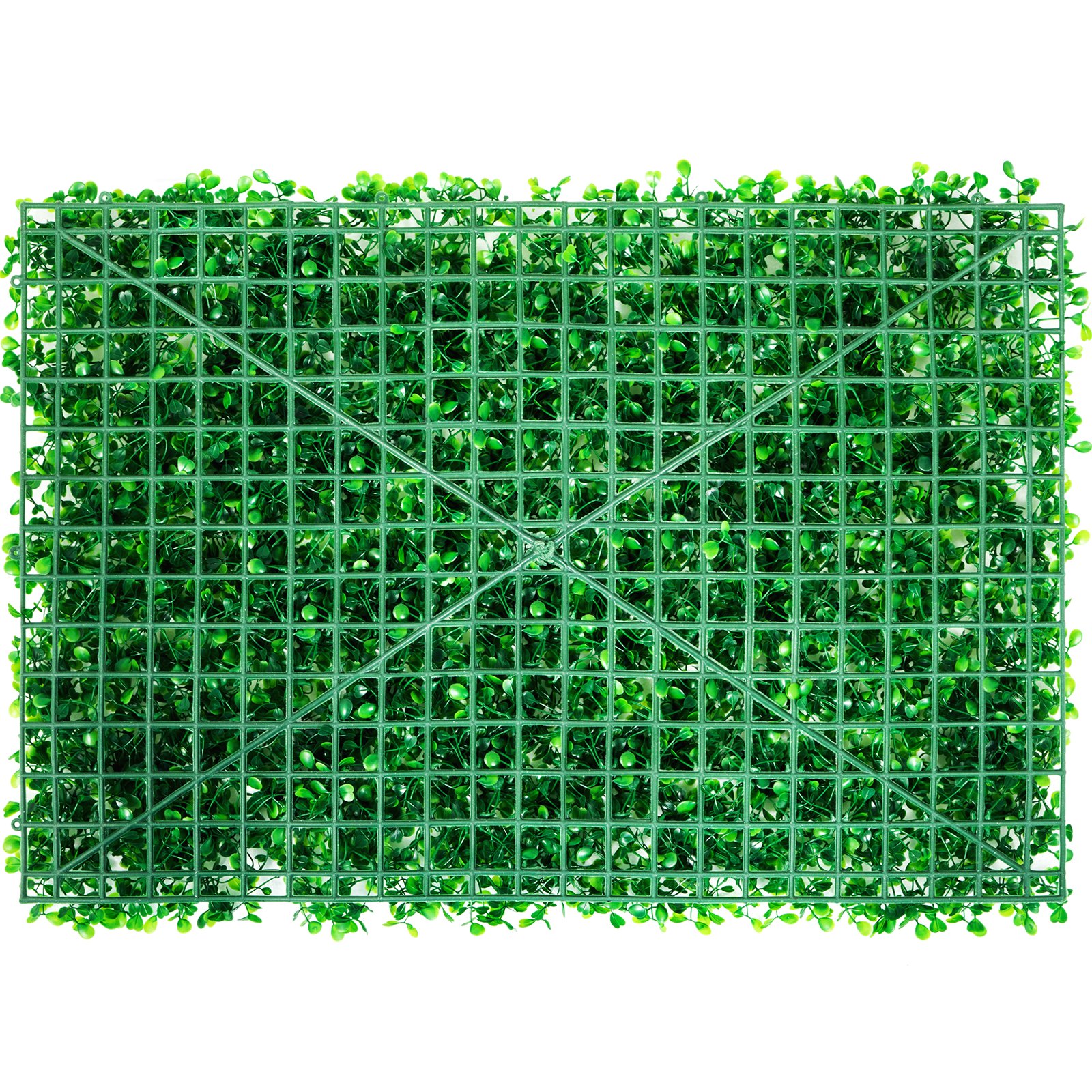 VEVOR Panel de boj artificial UV, 4 piezas, seto de boj, césped artificial, fondo de pared, 61 x 40 cm, césped verde, seto falso para decoración, valla de privacidad, interior, exterior, jardín, patio.