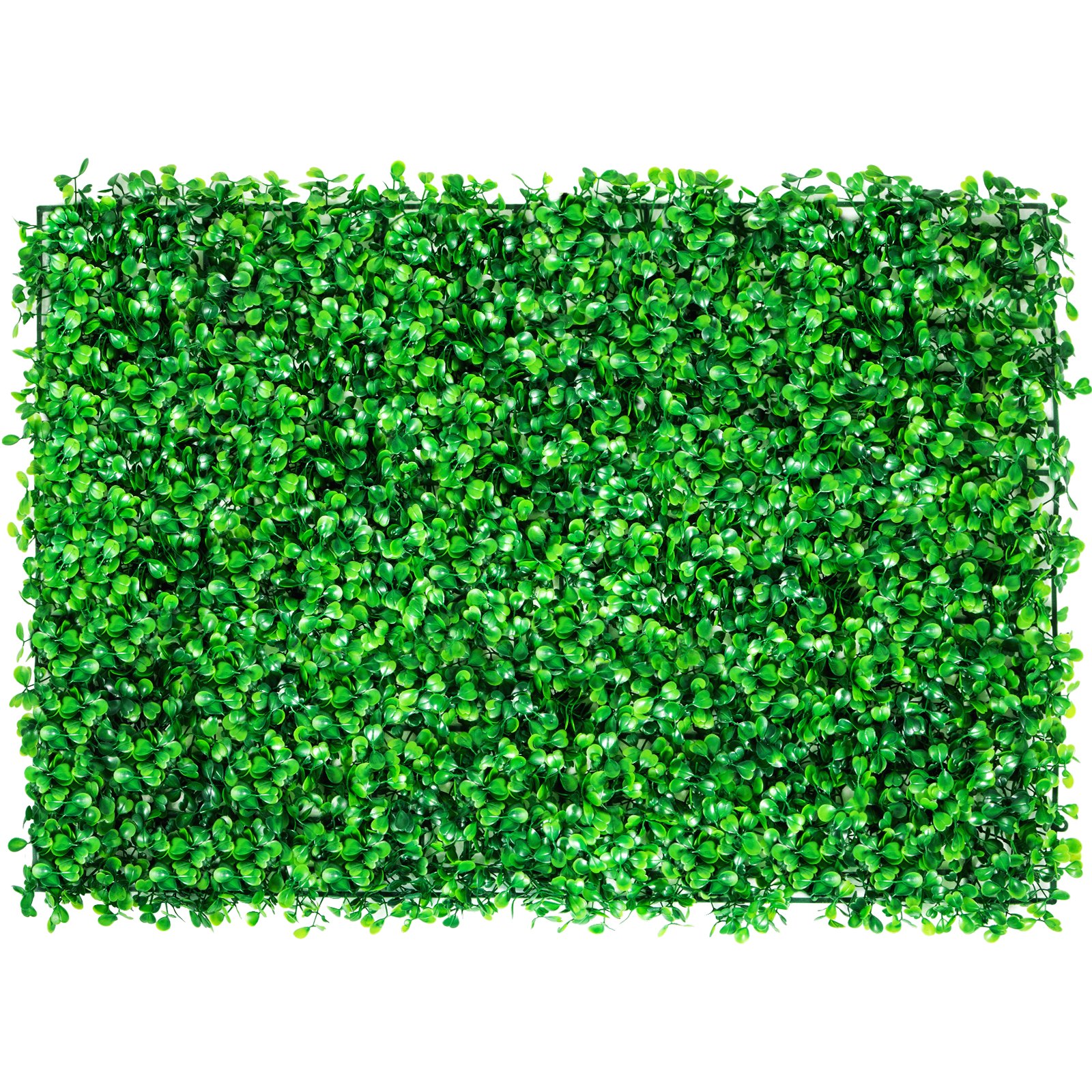 VEVOR Panel de boj artificial UV, 4 piezas, seto de boj, césped artificial, fondo de pared, 61 x 40 cm, césped verde, seto falso para decoración, valla de privacidad, interior, exterior, jardín, patio.