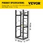 VEVOR Refrigerant Tank Rack with 2x30lb and Other 3 Saving Space Cylinder Tank Rack 35x13x14-inch Refrigerant Cylinder Rack Gas Cylinder Racks and Holders for Gas Oxygen Nitrogen Storage