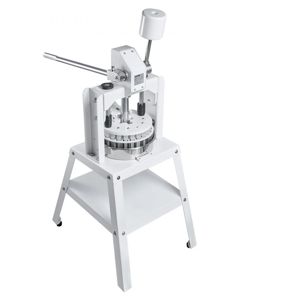 VEVOR Máquina Divisor de Masa Manual 40 Piezas Cortador de Masa de Prensa Manual Vertical 30-150 g con Bandeja y Hoja de Acero Inoxidable Máquina para Hacer Pan para Panadería, Restaurante