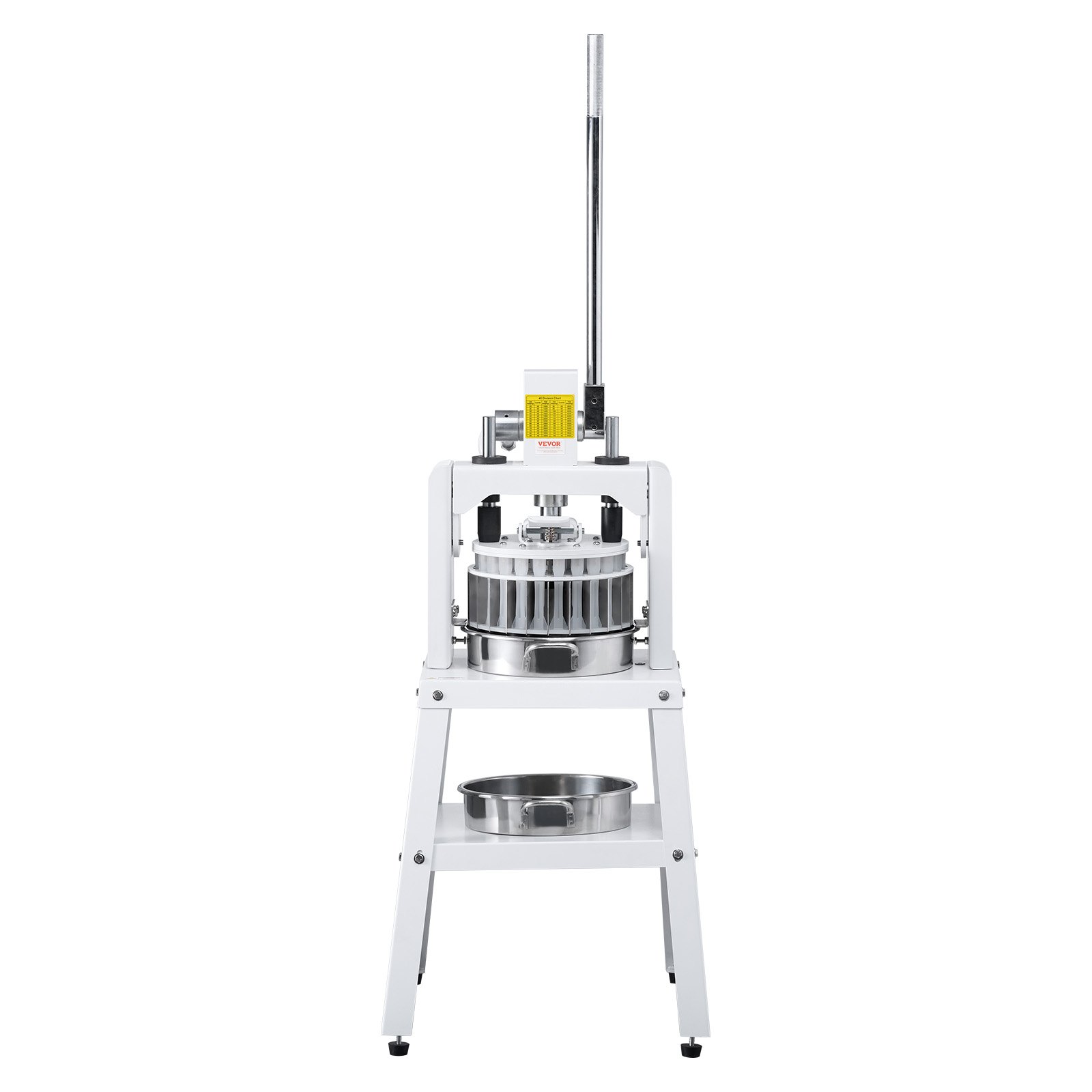 VEVOR Máquina Divisor de Masa Manual 40 Piezas Cortador de Masa de Prensa Manual Vertical 30-150 g con Bandeja y Hoja de Acero Inoxidable Máquina para Hacer Pan para Panadería, Restaurante