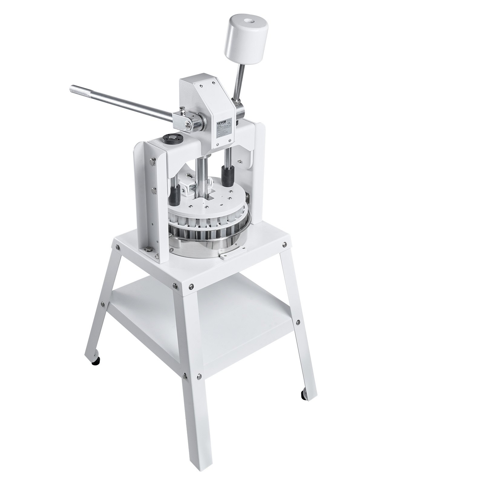 VEVOR Máquina Divisor de Masa Manual 40 Piezas Cortador de Masa de Prensa Manual Vertical 30-150 g con Bandeja y Hoja de Acero Inoxidable Máquina para Hacer Pan para Panadería, Restaurante