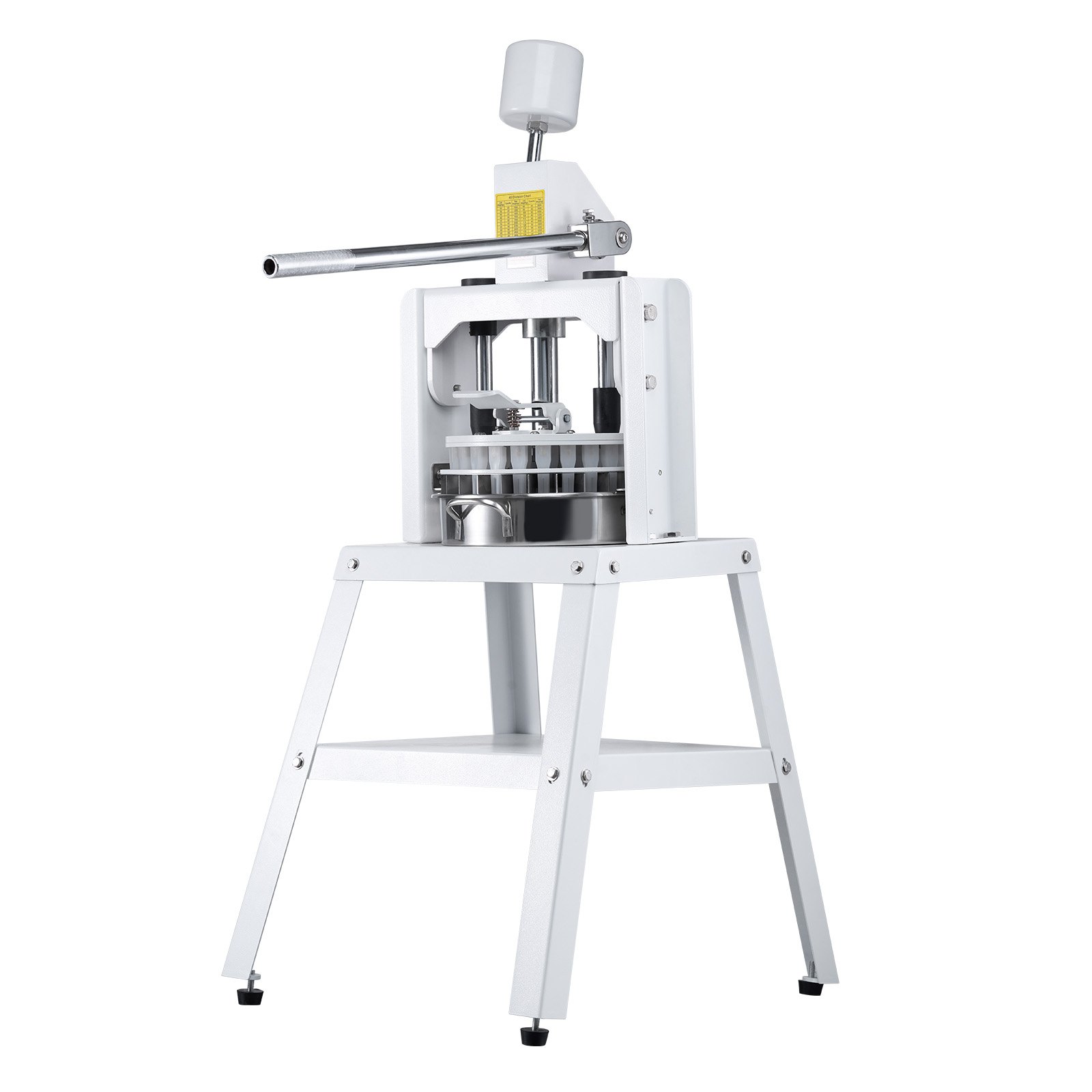 VEVOR Máquina Divisor de Masa Manual 40 Piezas Cortador de Masa de Prensa Manual Vertical 30-150 g con Bandeja y Hoja de Acero Inoxidable Máquina para Hacer Pan para Panadería, Restaurante
