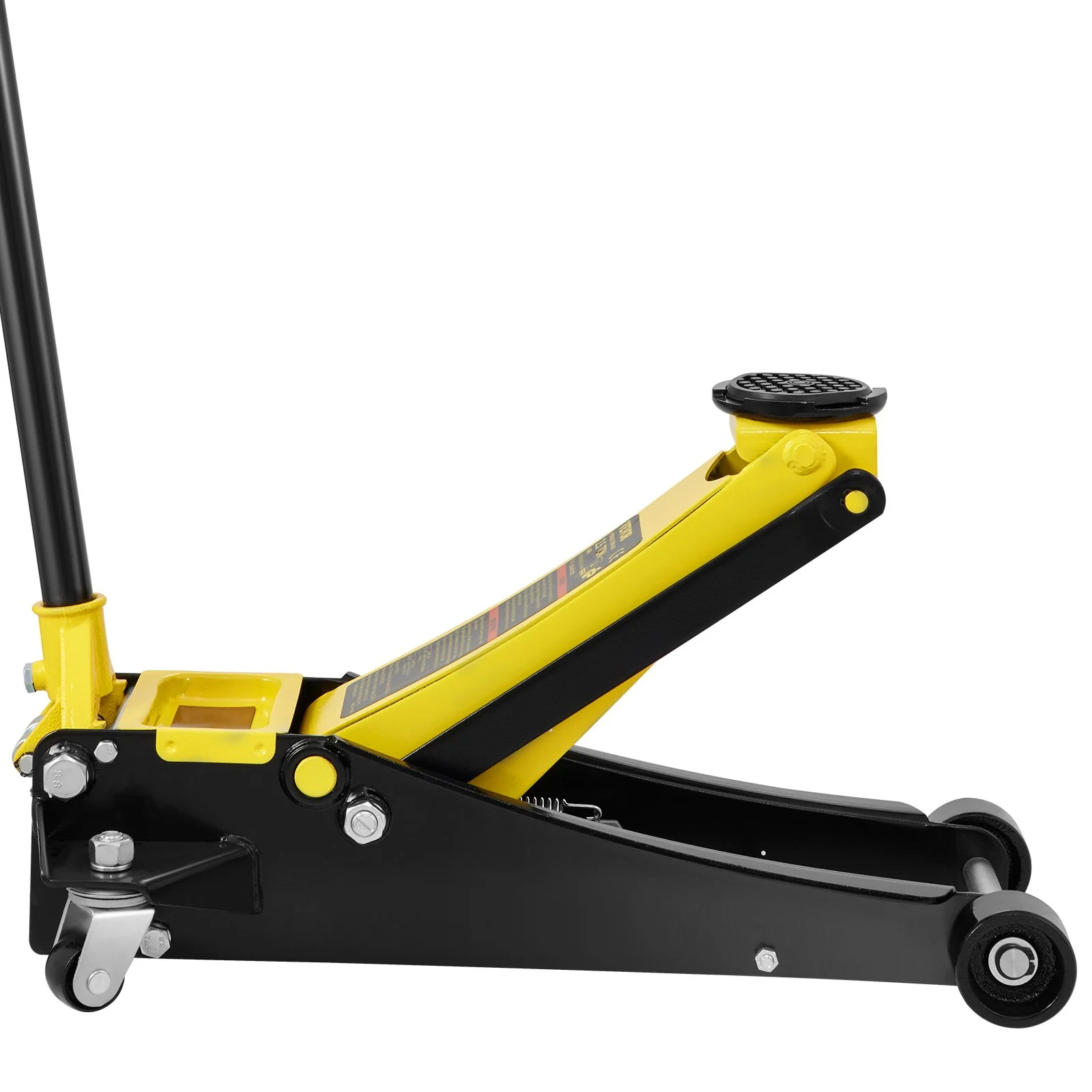 VEVOR Gato de Piso, Gato de Piso de Perfil Bajo de 2.5 toneladas, Gato de Piso de Carreras de Acero de Alta Resistencia con Bomba de elevación rápida de Pistones Dobles, Rango de elevación del Gato de Piso 3.64"-19.49