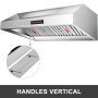 6Pcs/Set 430 Stainless Steel Range Hood Filter With 5 Grooves Baffle Grease Filter 20 x 16 Inch For Commercial Kitchen