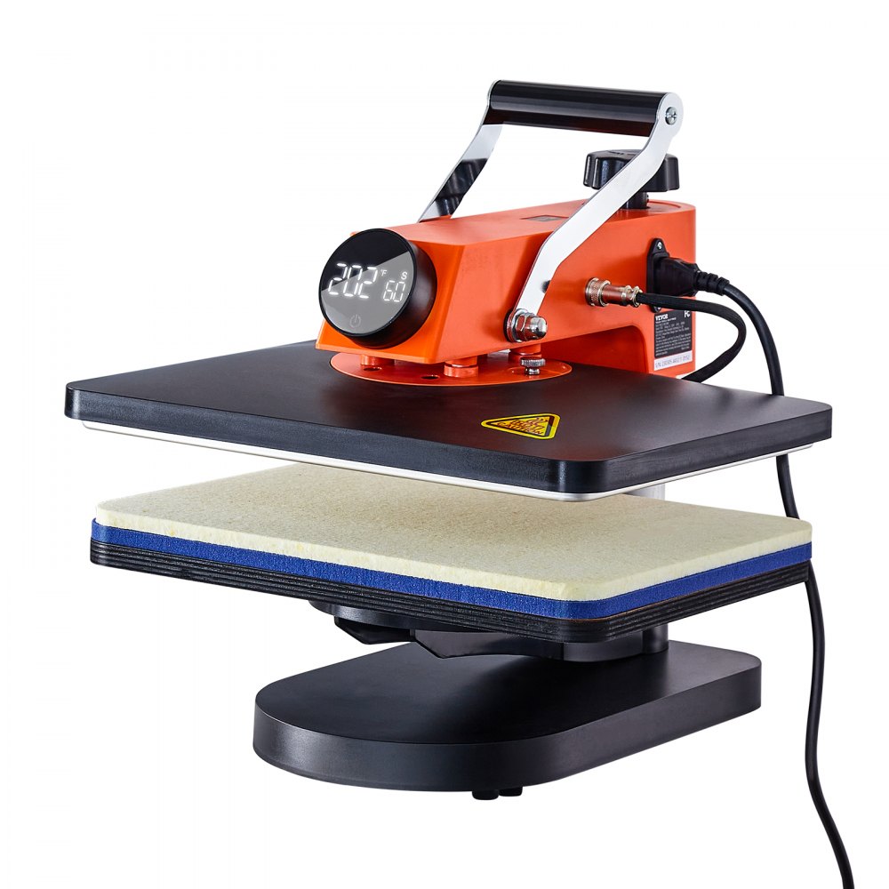 VEVOR Máquina de prensa de calor – Máquina de sublimación de prensa de calor 6 en 1 para camisetas/sombreros/tazas/proyectos de transferencia de calor, prensa de calor multifunción de 12 x 15 con 360° probado según los estándares