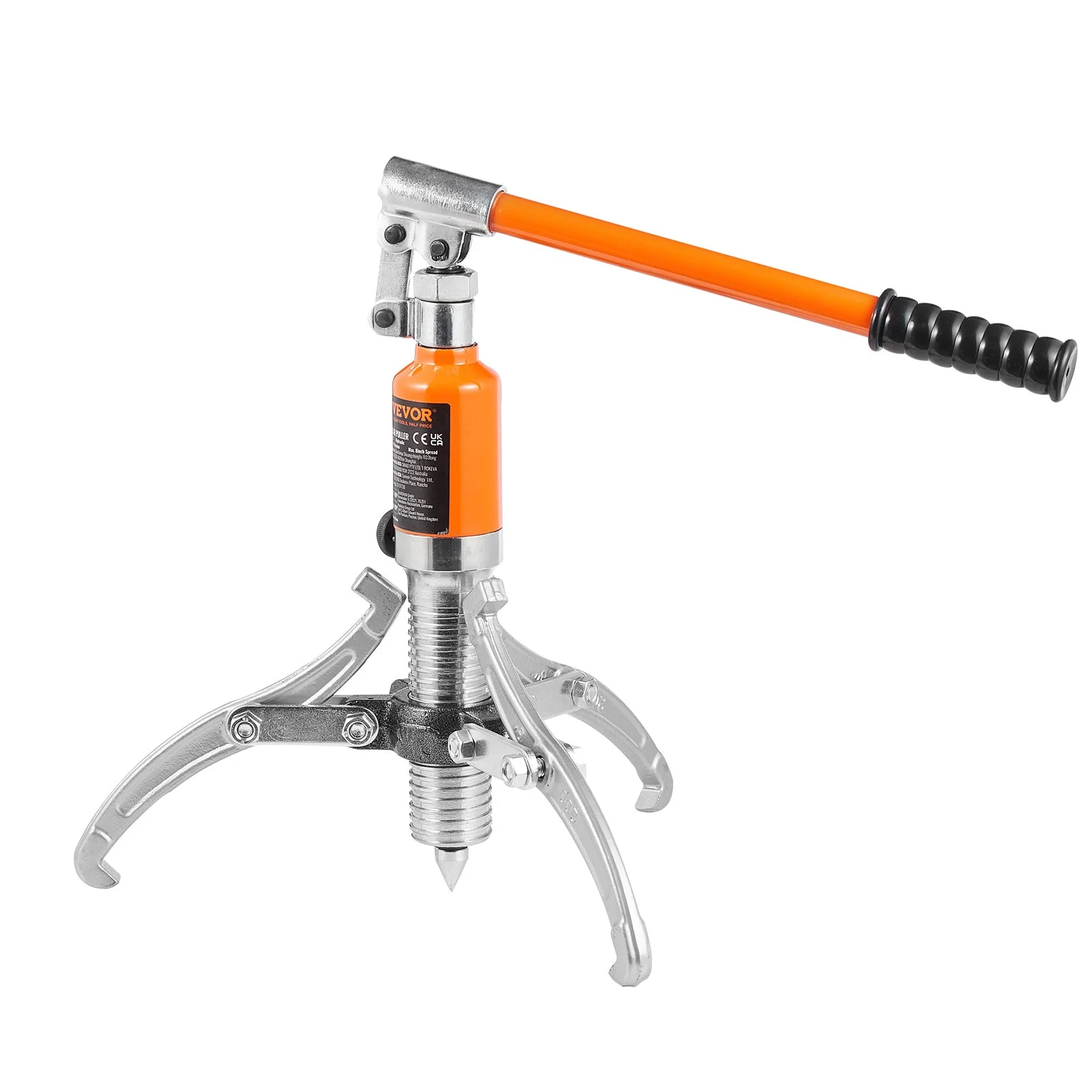 Extractor hidráulico de engranajes VEVOR, capacidad máxima de 5 toneladas, separador de cojinetes de rueda, extractor de 2 o 3 mordazas, vertical y horizontal, extractor hidráulico de 8" con estuche para extraer cubos.