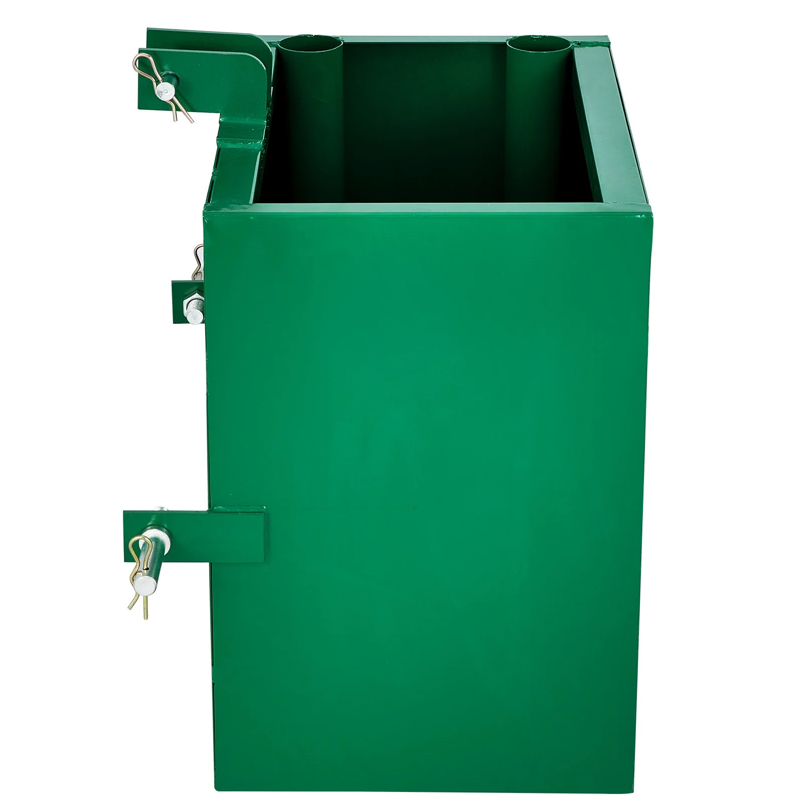 Caja de lastre de 3 puntos VEVOR, capacidad de 800 lb, receptor de enganche estándar de 2 pulgadas, caja de lastre para tractor con volumen de 5 pies cúbicos, acero resistente, compatible con accesorios de tractor de categoría 1, color verde