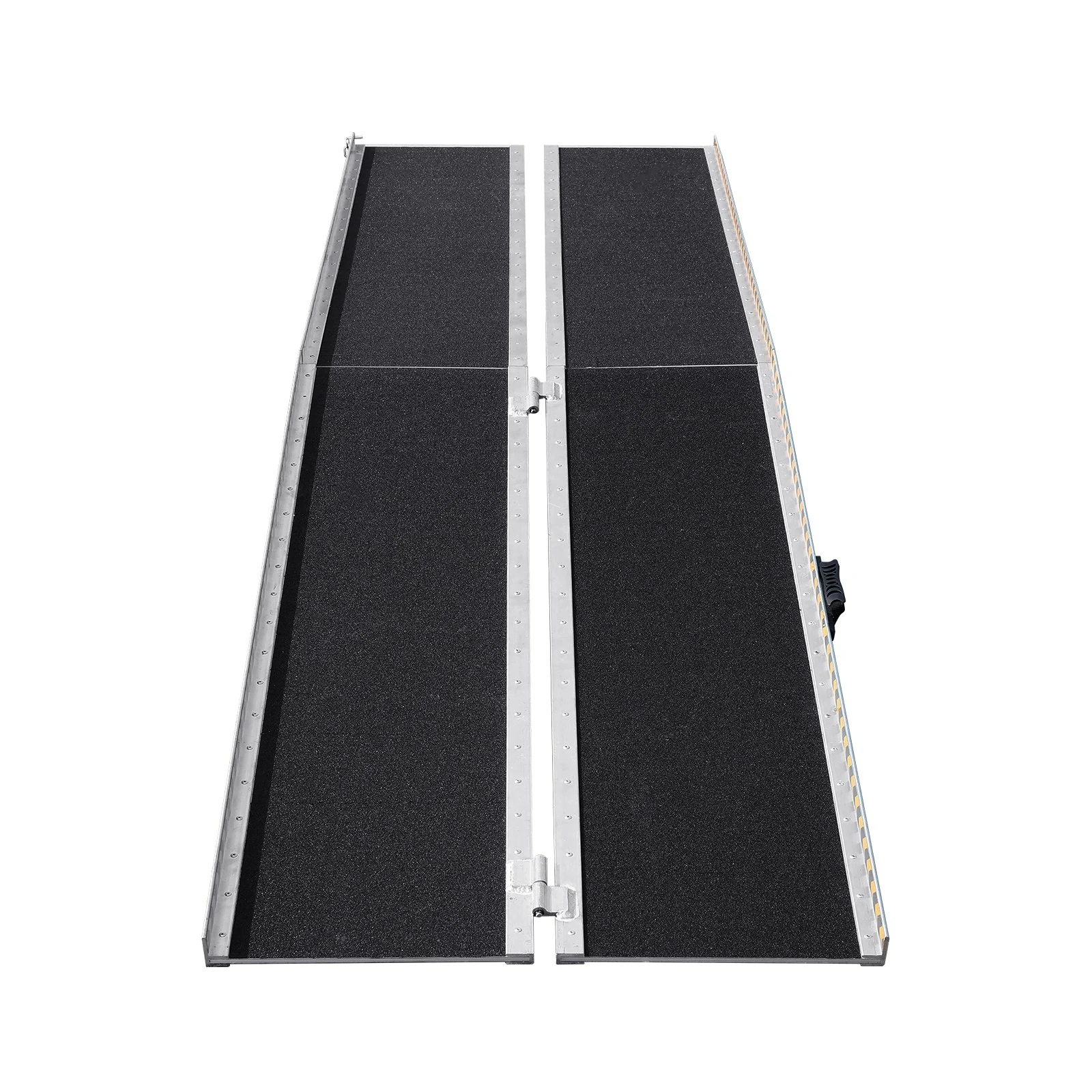 VEVOR Portable Wheelchair Ramp, 8 ft 800 lbs Capacity, Non-Slip Aluminum Folding Threshold Ramp, Foldable Mobility Scooter Ramp Wheel Chair Ramp, Handicap Ramp for Home Steps, Stairs, Doorways, Curbs