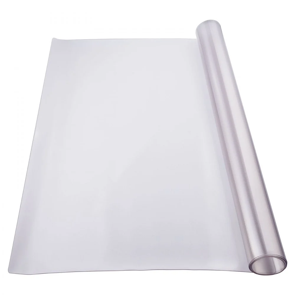 VEVOR - Mantel de plástico esmerilado de 91 x 152 cm (1,5 mm de grosor), rectangular, de PVC, impermeable y fácil de limpiar, para oficina, tocador, comedor, mesa de noche