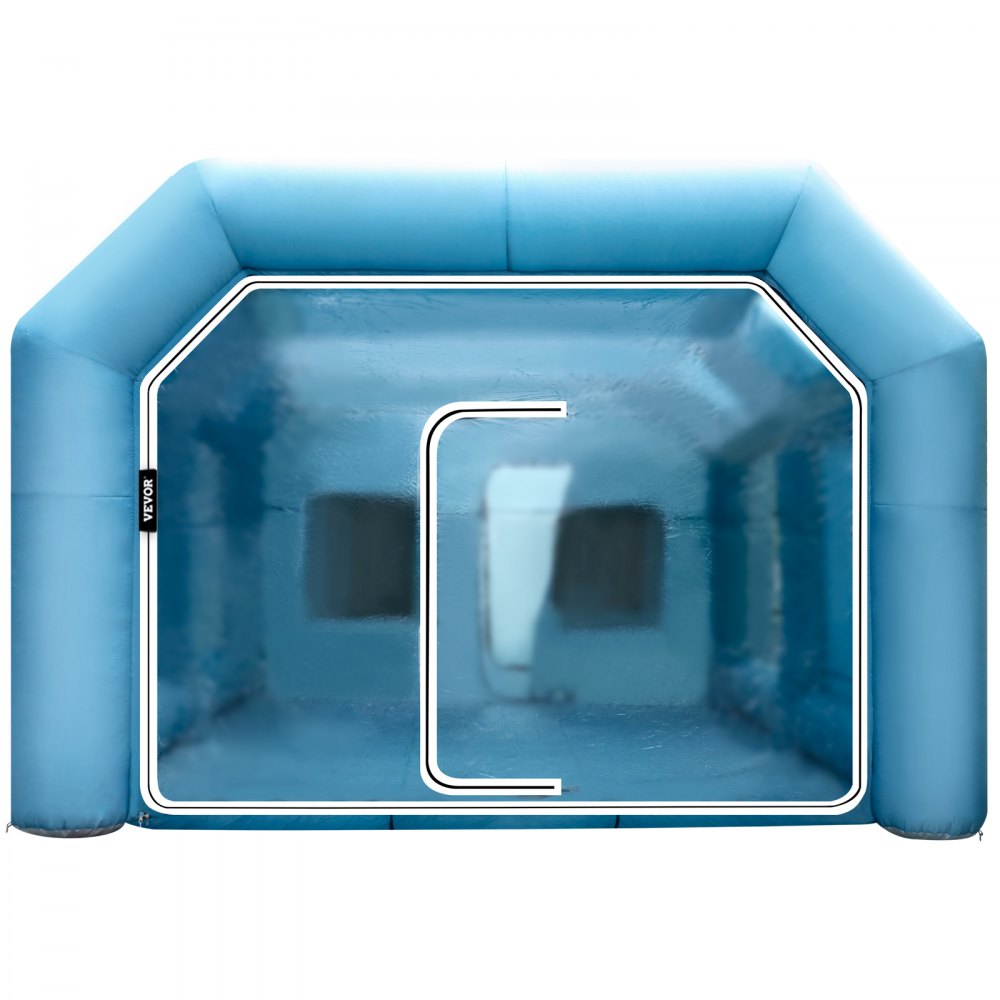 Cabina de pintura inflable VEVOR, cabina de pintura en aerosol de 19,69 x 13,12 x 8,53 pies, potentes sopladores de 750 W + 350 W, cabina de pintura inflable con sistema de filtro de aire, cabina de pintura de coche para estación de trabajo de tienda de estacionamiento de coche