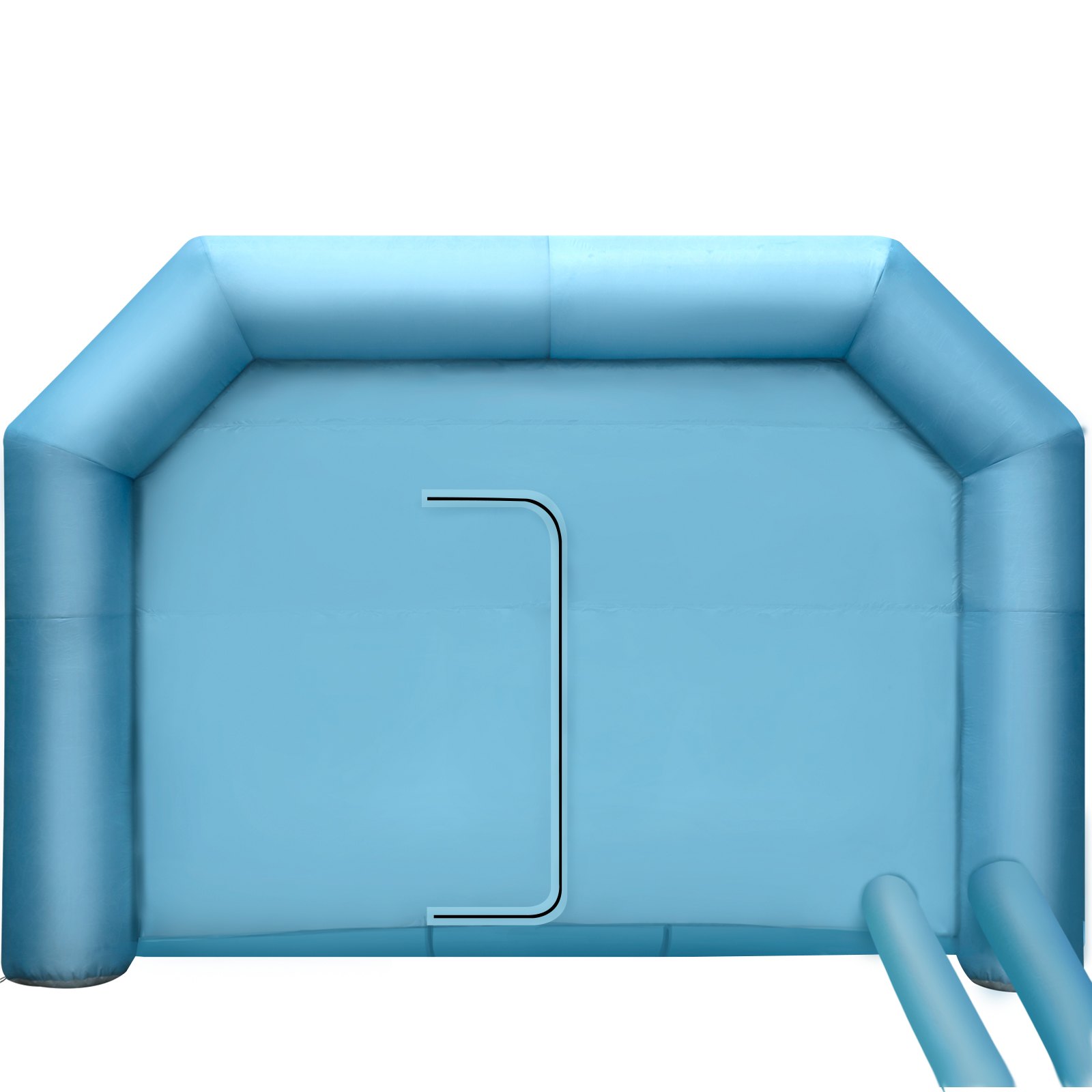 Cabina de pintura inflable VEVOR, cabina de pintura en aerosol de 19,69 x 13,12 x 8,53 pies, potentes sopladores de 750 W + 350 W, cabina de pintura inflable con sistema de filtro de aire, cabina de pintura de coche para estación de trabajo de tienda de estacionamiento de coche