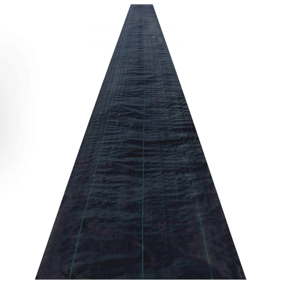 VEVOR Membrana Antihierba Tela para Paisaje 6ft x 300ft - Tela Geo Textil Resistente 1.5oz - Barrera Antihierba para Invernadero Comercial, Patio, Jardín Barrera Tela Bloqueadora Estera